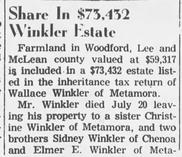 Clipping from Woodford County Journal